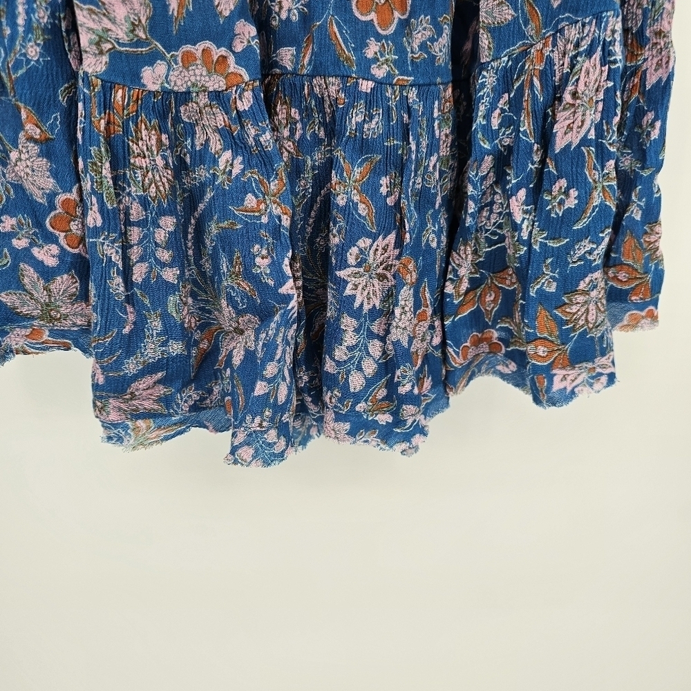Free People Take Me With You Ruffle Dress In Fruit Punch Combo Womens Size Small - Picture 5 of 9